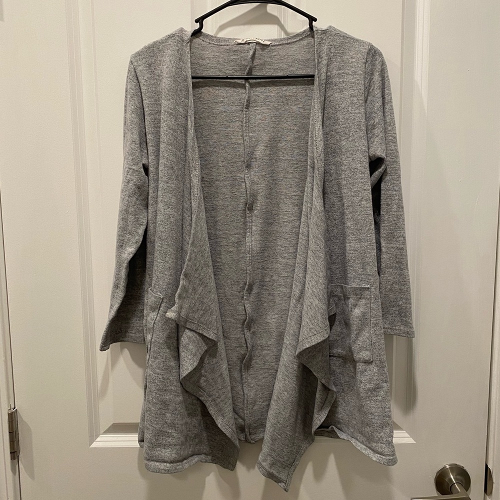 Grey Cardigan with Pockets